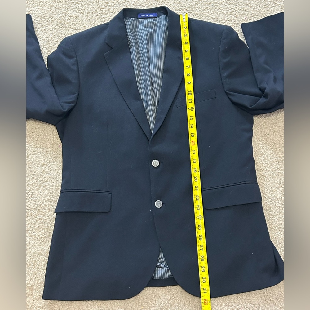 Alan Flusser 42R Poly Viscose Blend 2 Button Sport Coat Blazer - Picture 9 of 12